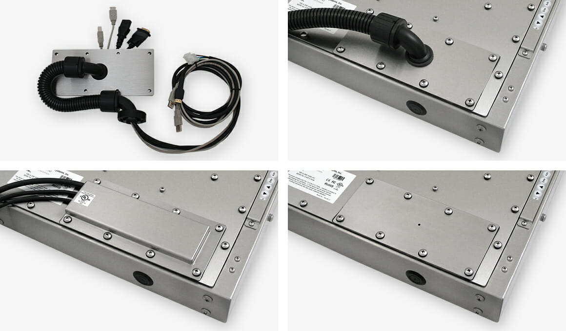 Cable Exit Plates for Universal Mount Monitors - Hope Industrial 